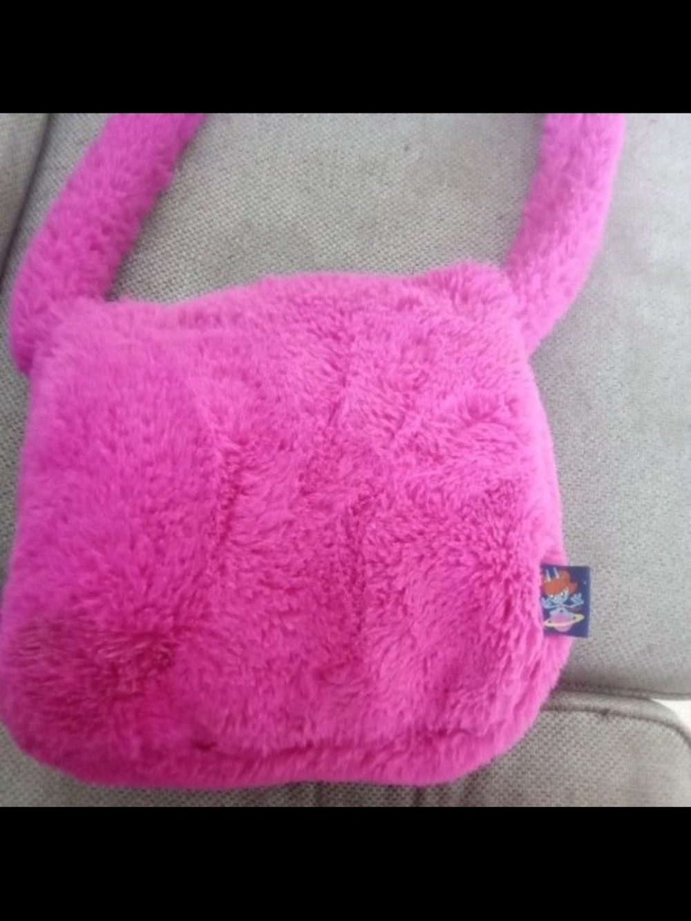 Plush Pink Faux Fur Crossbody Bag